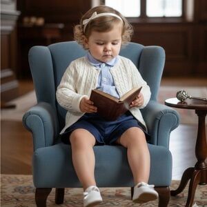 Ralph Lauren Poloi Mini Cable 100% Cotton Cardigan